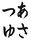 お手本の拡大画像